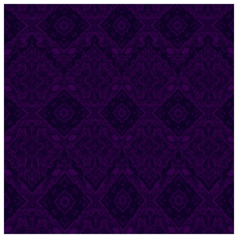 Housses de couette mauves à motif damassé, Très grand lit