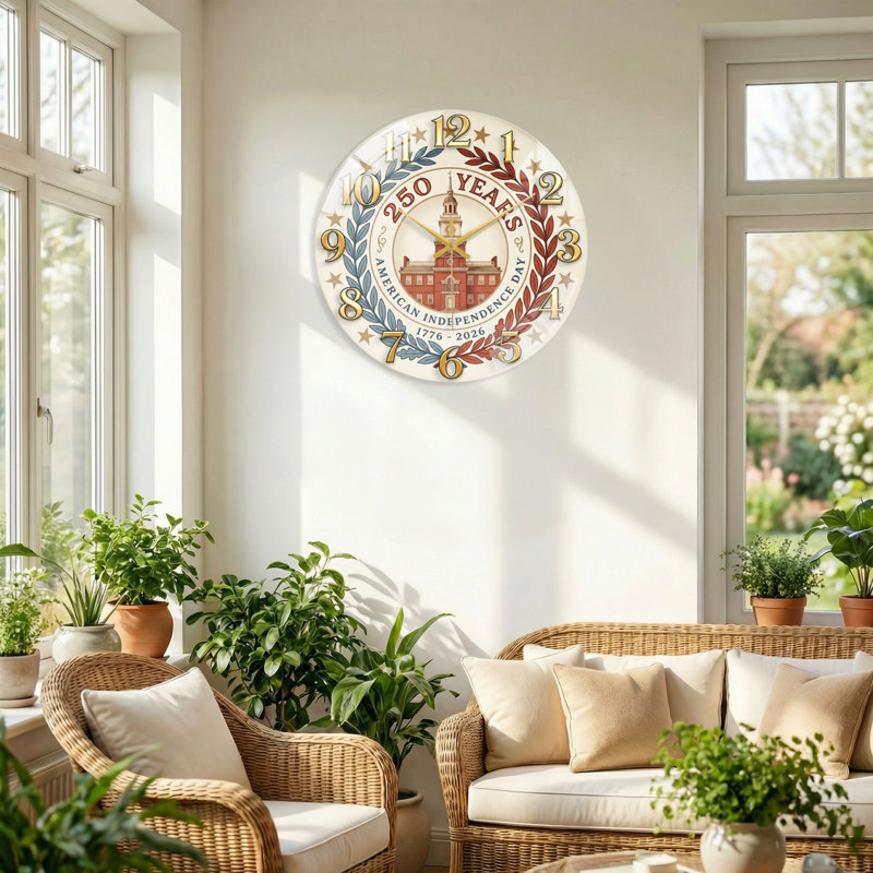 "American Independence USA 250th Anniversary Merchandise", 40 x 40 cm (15,7 x 15,7 pouces)