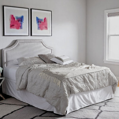 Mudassar Upholstered Headboard in Fabric by House of Hampton