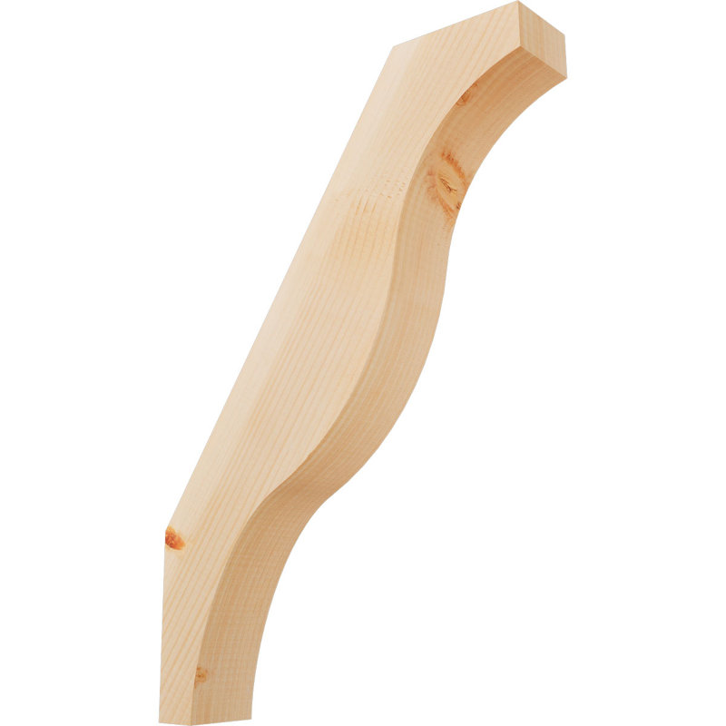 Attelle de genou Funston, Sapin de Douglas, Lisse, H 26 po x l 3,5 po x P 18 po