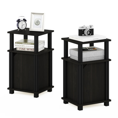 Dontaz 2 Piece Side Table Set with Storage