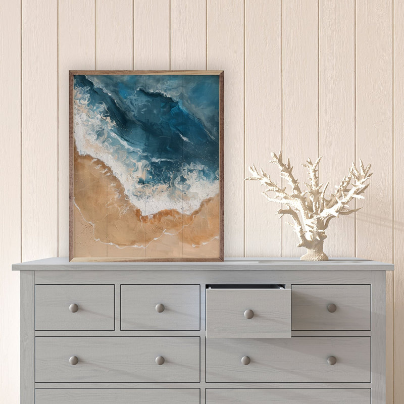 «Foamy Beach II» par Petals Prints Design, 10" H x 8" W