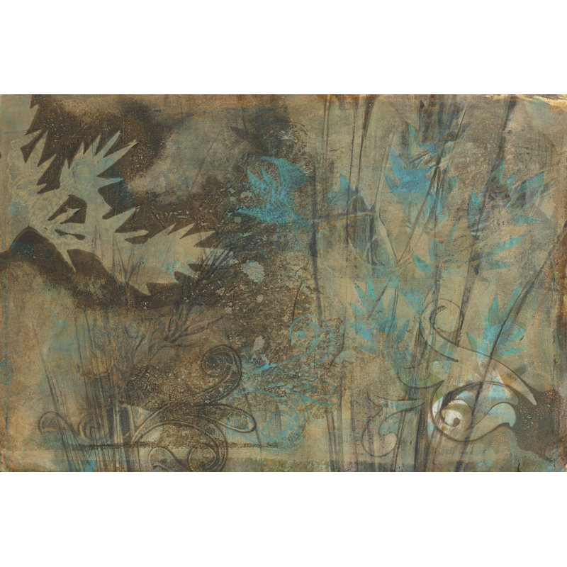 Layers On Bamboo II by Jennifer Goldberger - Wrapped Canvas Art Prints, 30cm H x 46cm W x 3.8cm D