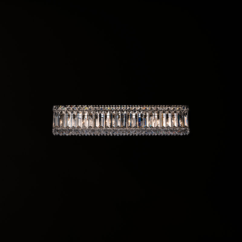 Quantum Flush Mounted Sconce, 24", Swarovski Spectra
