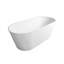 Baignoire de trempage autoportante de 63 pouces pour salle de bain