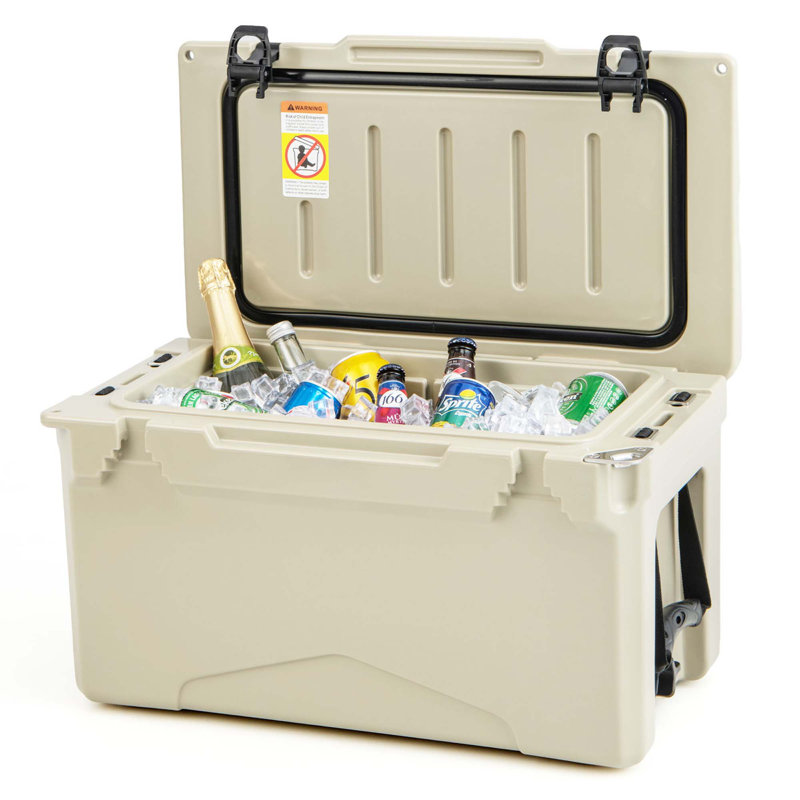 Glacière Costway 30 Quarts, Brun clair