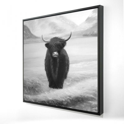 «Vache Highland monochrome»