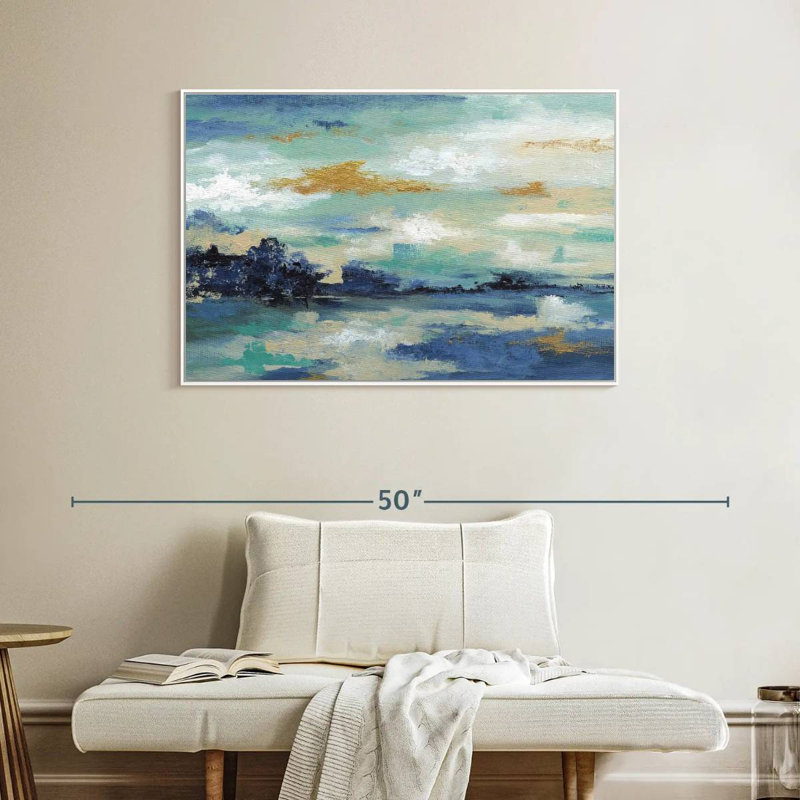 Sea Isle I, Cadre flottant blanc, 40 po x 27 po