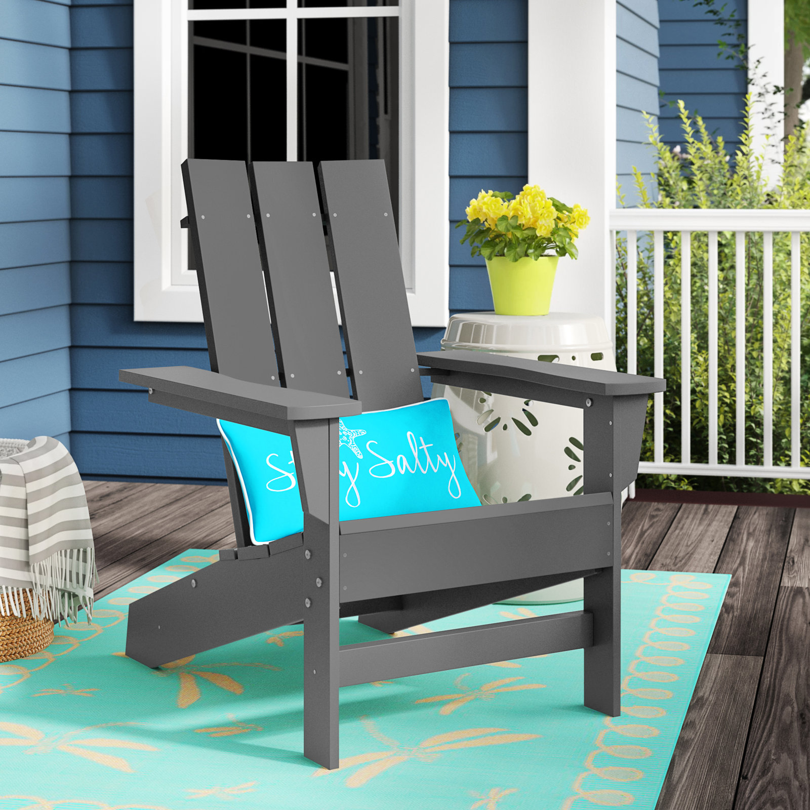 Ratcliff Adirondack Chair, Light Gray