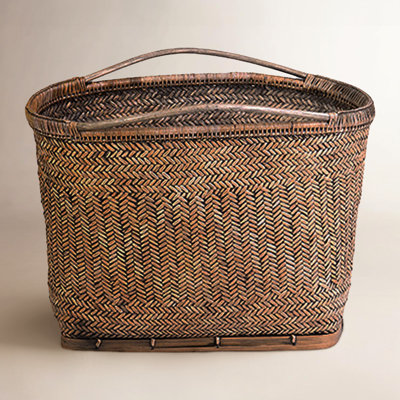 Handmade Bamboo and Rattan Decorative Basket