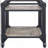 Rustic Oak & Charcoal Finish Serving Cart