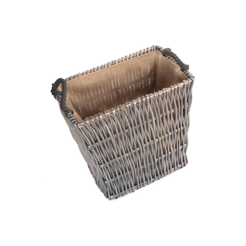 Fiskerton Wicker Log Storage Basket, 61cm H x 46cm W x 46cm D
