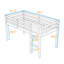 Lit mezzanine simple en bois avec grand espace de rangement-426273290