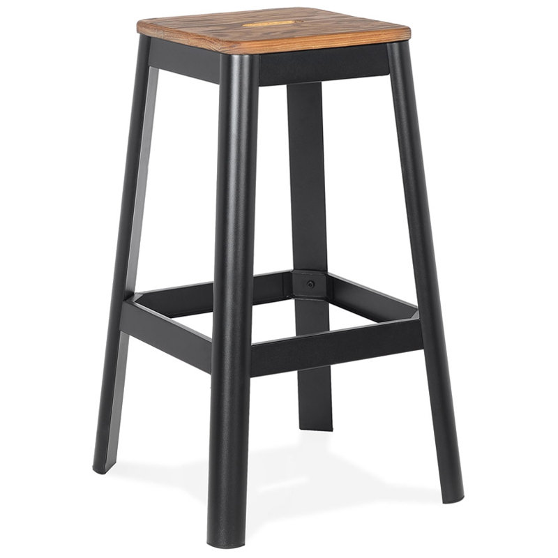 Counter Stool, Black, 75cm
