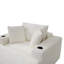 Méridienne surdimensionnée de 52,4 po en forme de nuage, canapé-lit modulaire 3-en-1 pour lire et se détendre, velours côtelé beige-1515278503