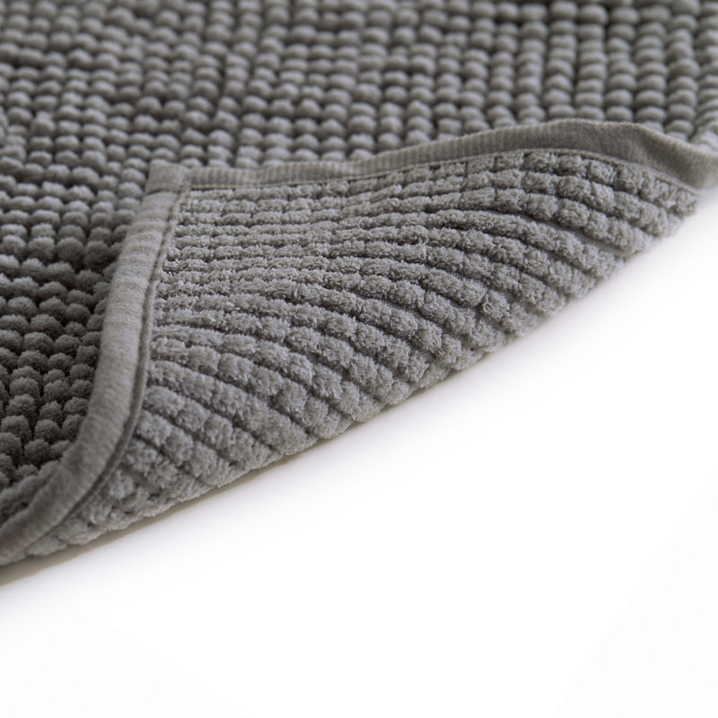 Linenspa Chenille Bath Mat, 20X30", Light Gray, Single - 30" L x 20" W