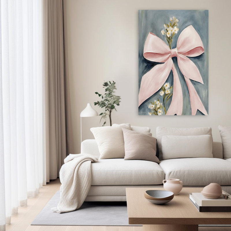 Rose et fleurs roses - Art contemporain contemporain féminin, H 40 po x l 60 po