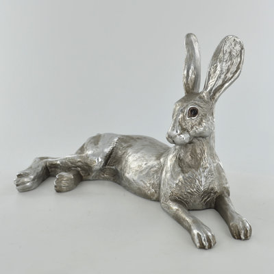 Davidsville Bluebell Hare Harriet Glen Silver Sculpture