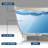 MEDUNJESS 59'' Freestanding Tub Solid Surface Freestanding Soaking Bathtub-121600000
