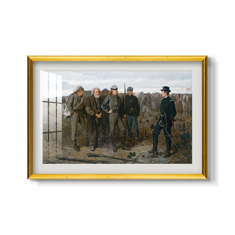 Prisonniers du front, 1866 - Winslow Homer - Estampe encadrée sur mesure, 16x22 INNER SIZE, Framed Print with Mat