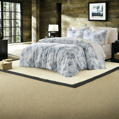 Ensembles de literie luxueux en satin de coton très grand, imprimé botanique pour le confort de la maison