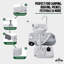 Évier et réservoir de déchets portables Hike Crew, station de lavage des mains portable avec capacité de 4,5 gallons et réservoir de 10 gallons