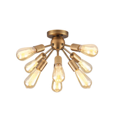 Plafonnier encastré 8 lumières 22,05 po Kasper