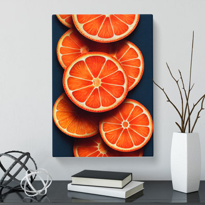 CAN-V0523-1639X Orange Fruit - Wrapped Canvas Print