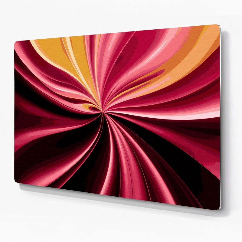 Gradient abstrait 29, art mural en métal brun, H 11 po x l 14 po