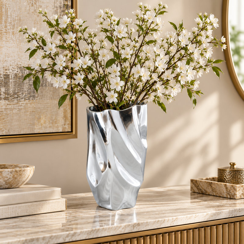Vase décoratif en aluminium