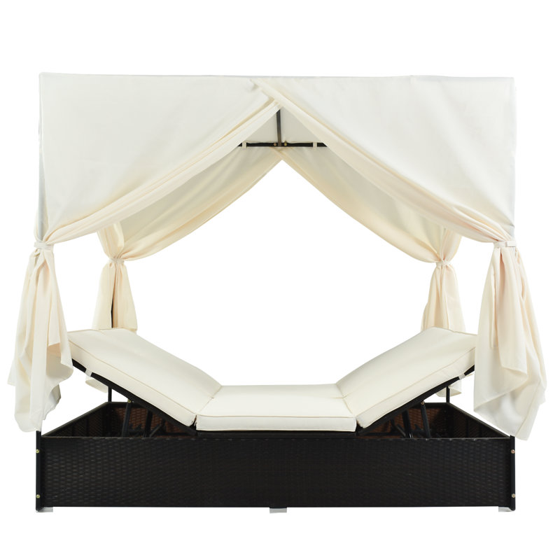 Lit de jour double d'extérieur Roomfitter Luxury Cabana Beige