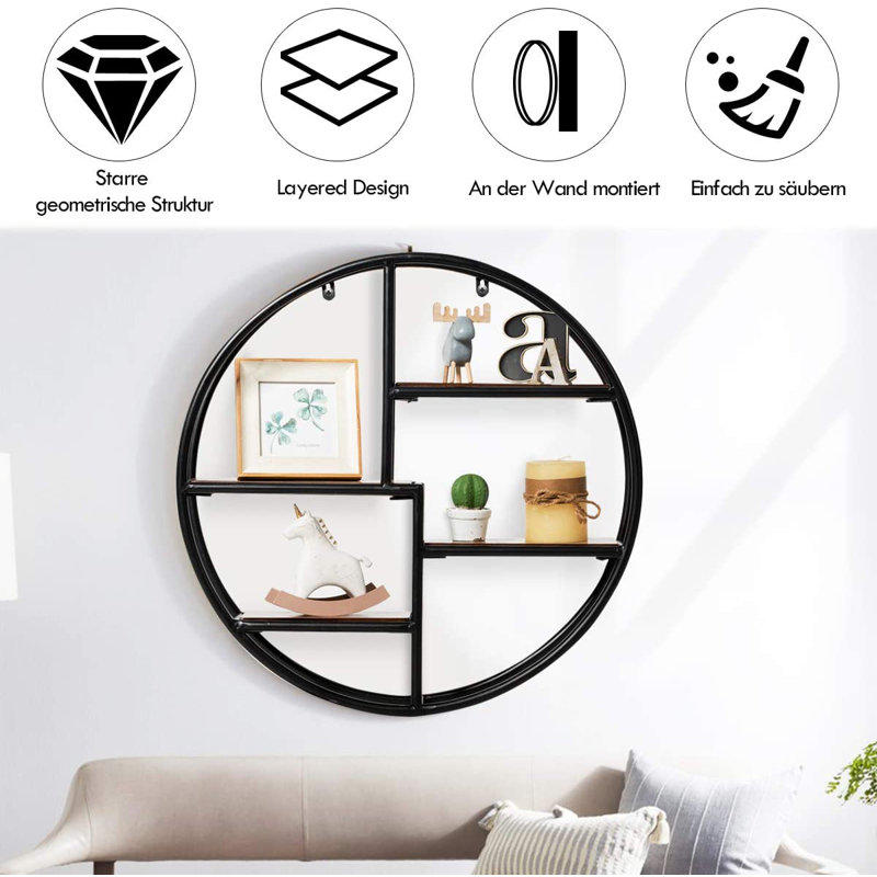 Petersburg 4 Piece Circle Accent Shelf