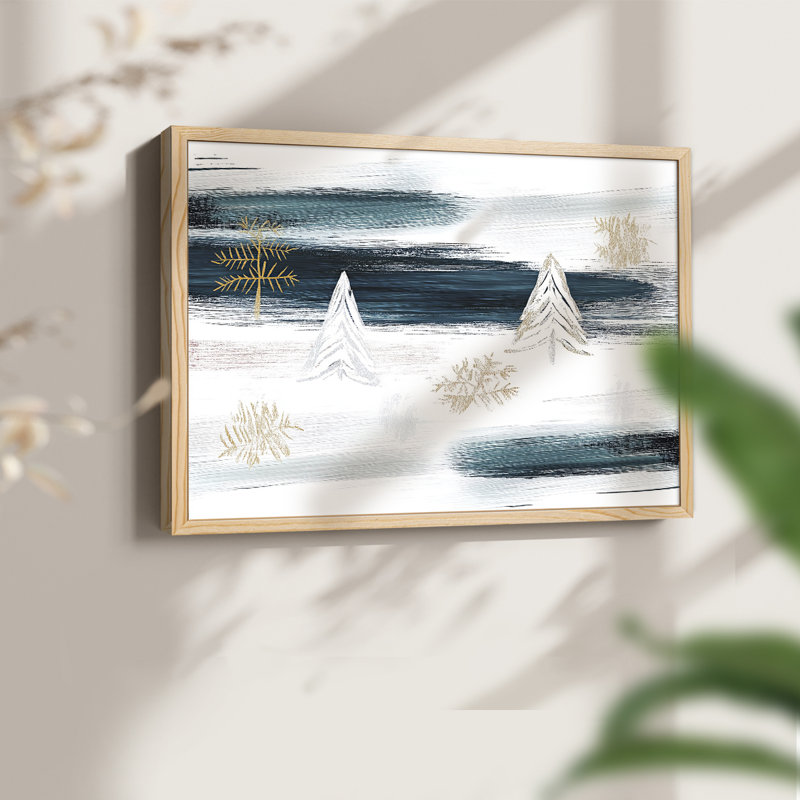 Chirstmas Art-CCLIX -Framed Print - Restickable, Naturel, H 16 po x l 20 po