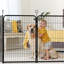 Parc pour chien 40 po - 16 panneaux pour enclos d'exercice robuste (intérieur / extérieur, résistant à la rouille et extensible)