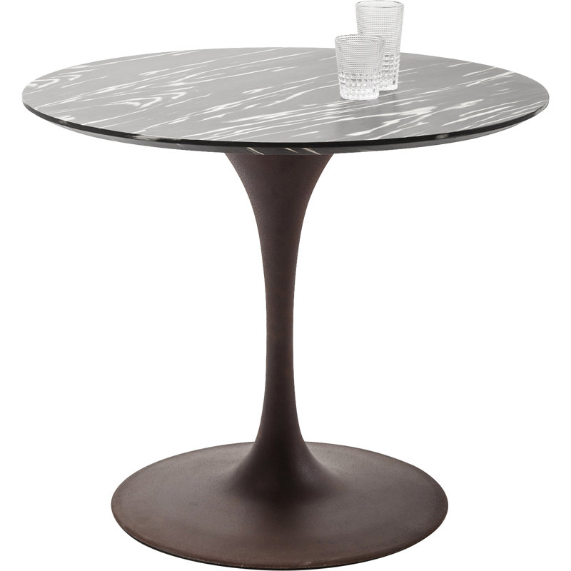 Table Invitation Set Ebony, Black/Brown, H76 x L90 x W90cm