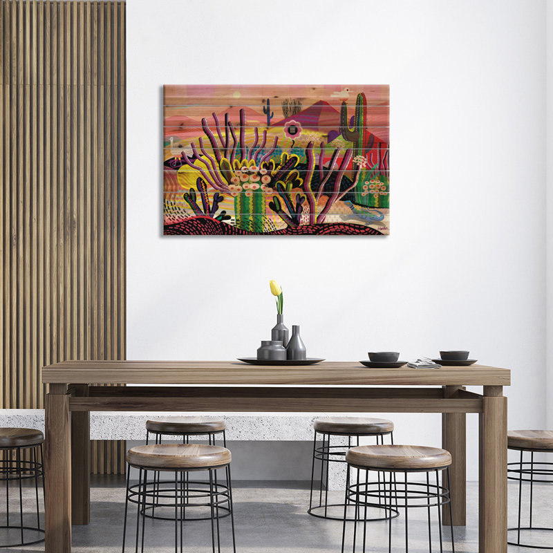 «Desert Trip» par Charles Harker - impression sans cadre sur bois, H 18 po x l 26 po x P 1,5 po