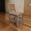 Ensemble de 2 chaises d'appoint Okai, dossier rembourré, bois massif-100537399