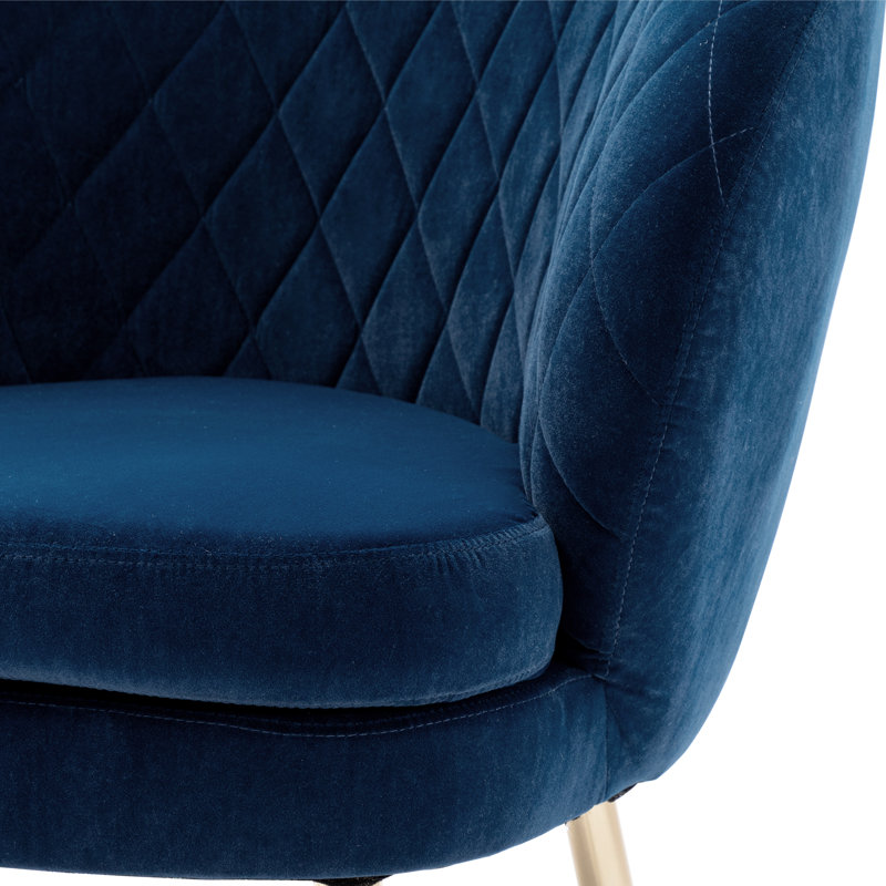 Fauteuil demi-tonneau l 32 po, Bleu