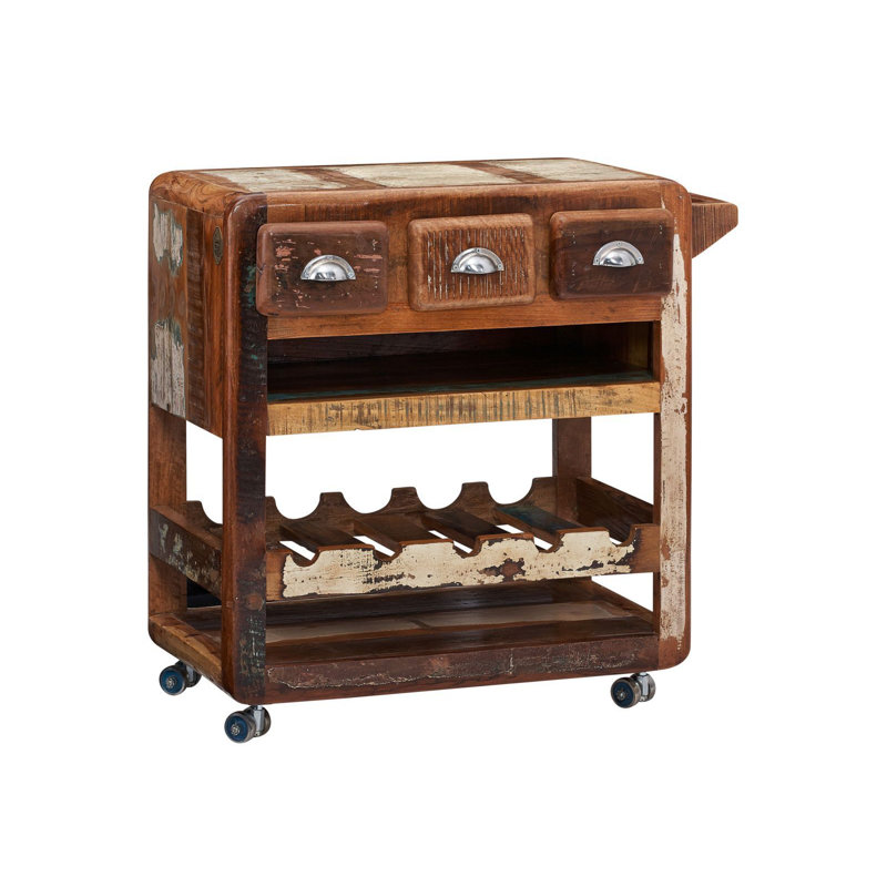 Freezy Solid Wood Kitchen Cart