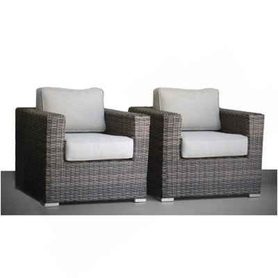 Comfort-Ready Fully Assembled Patio Chair With Plush Cushions – Ideal For Outdoor Relaxation