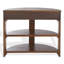 Christy Reeded Half Moon Console Table-1814622414