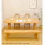 Wabi-Sabi Style Solid Wood Rectangular Writing Desk-110888764