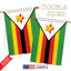Drapeau de maison en polyester 2 côtés zimbabwe-18886298
