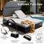 Lit de jour avec structure en acier Cadeo 72,83 "avec coussins, table d'appoint cachée-234856193