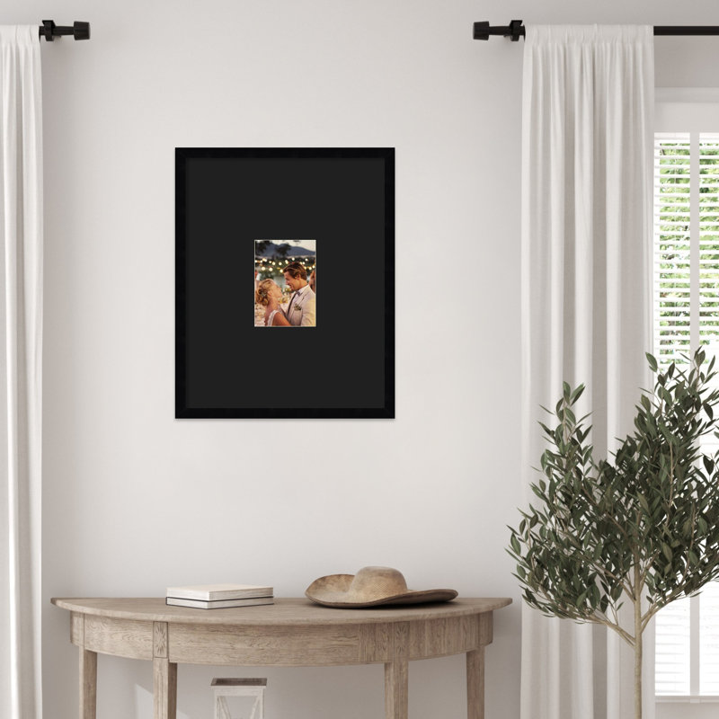 Cadre photo Svelte, 16x20 Matted to 5x7, Svelte noir noir lisse noir