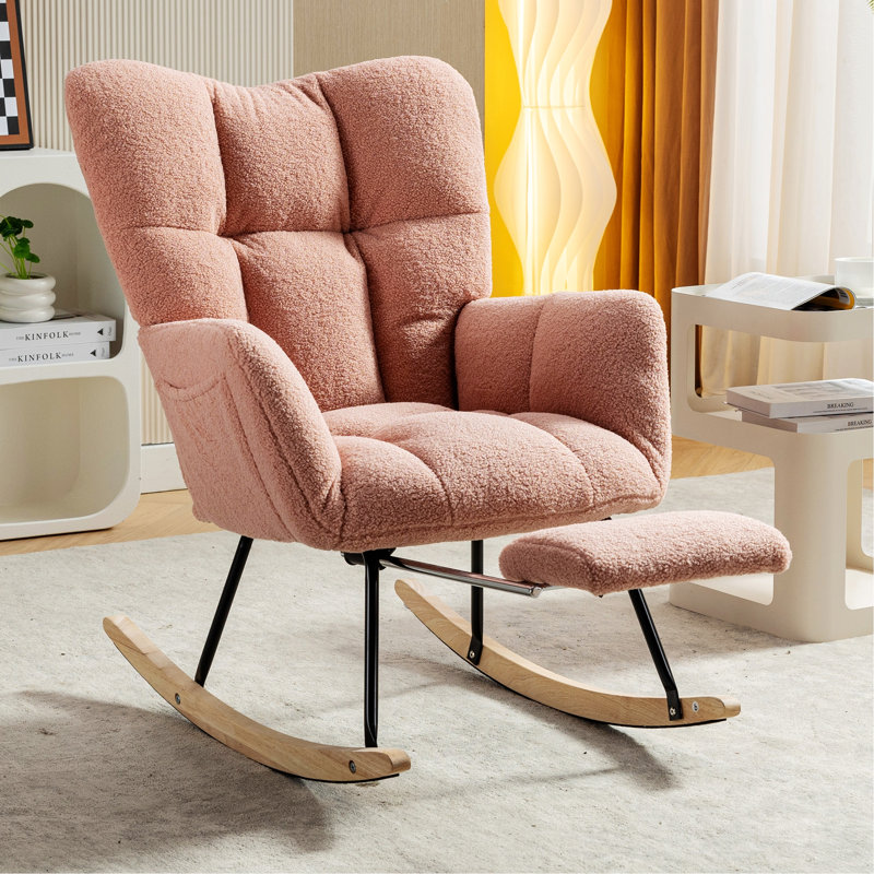 Chaise berçante Lechler, Gris foncé