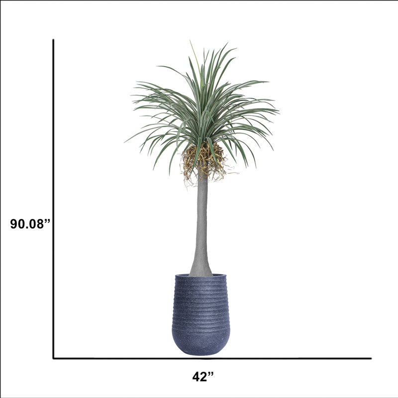 Dragon artificiel 90,08 "en pot, Gris
