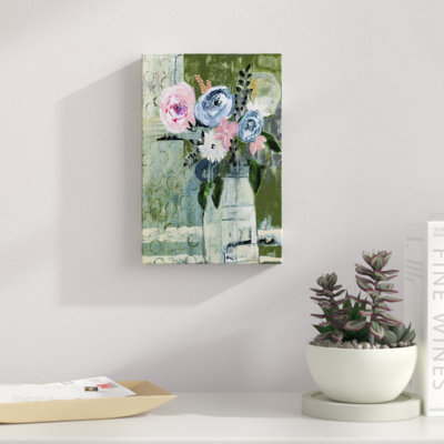Modern Floral Circle by Tara Daavettila - Painting Print