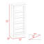 Andina Bookcase, Vertical Design, Five Shelves -Black