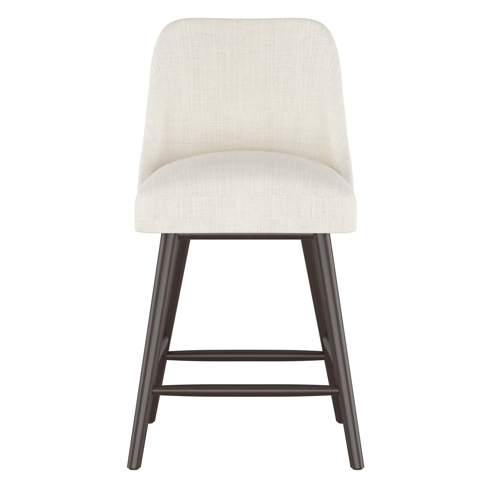 Gallie Bar and Counter Stool, Espresso, Counter Stool (27” Seat Height), Off White